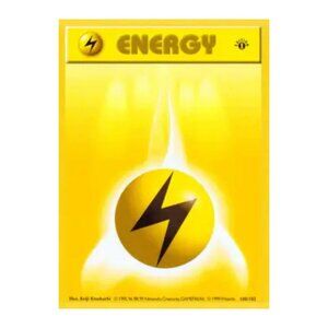 Lightning Energy Card - Base Set 100/102 - Vintage Pokémon TCG